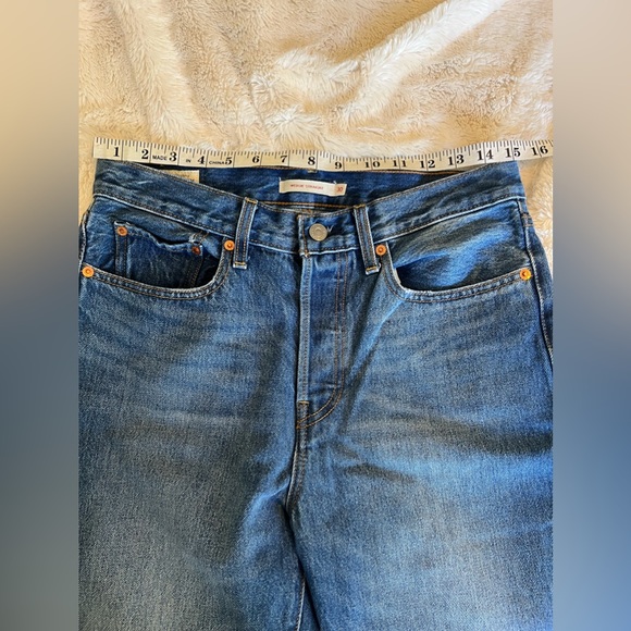 Levi’s Wedgie Straight Crop 100% cotton 30 - Picture 3 of 7